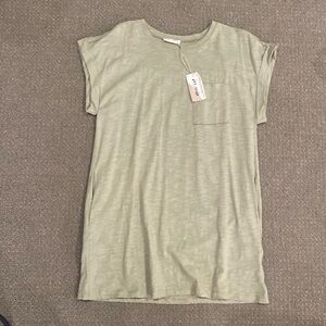 Vintage Pocket Accented Tee Dress